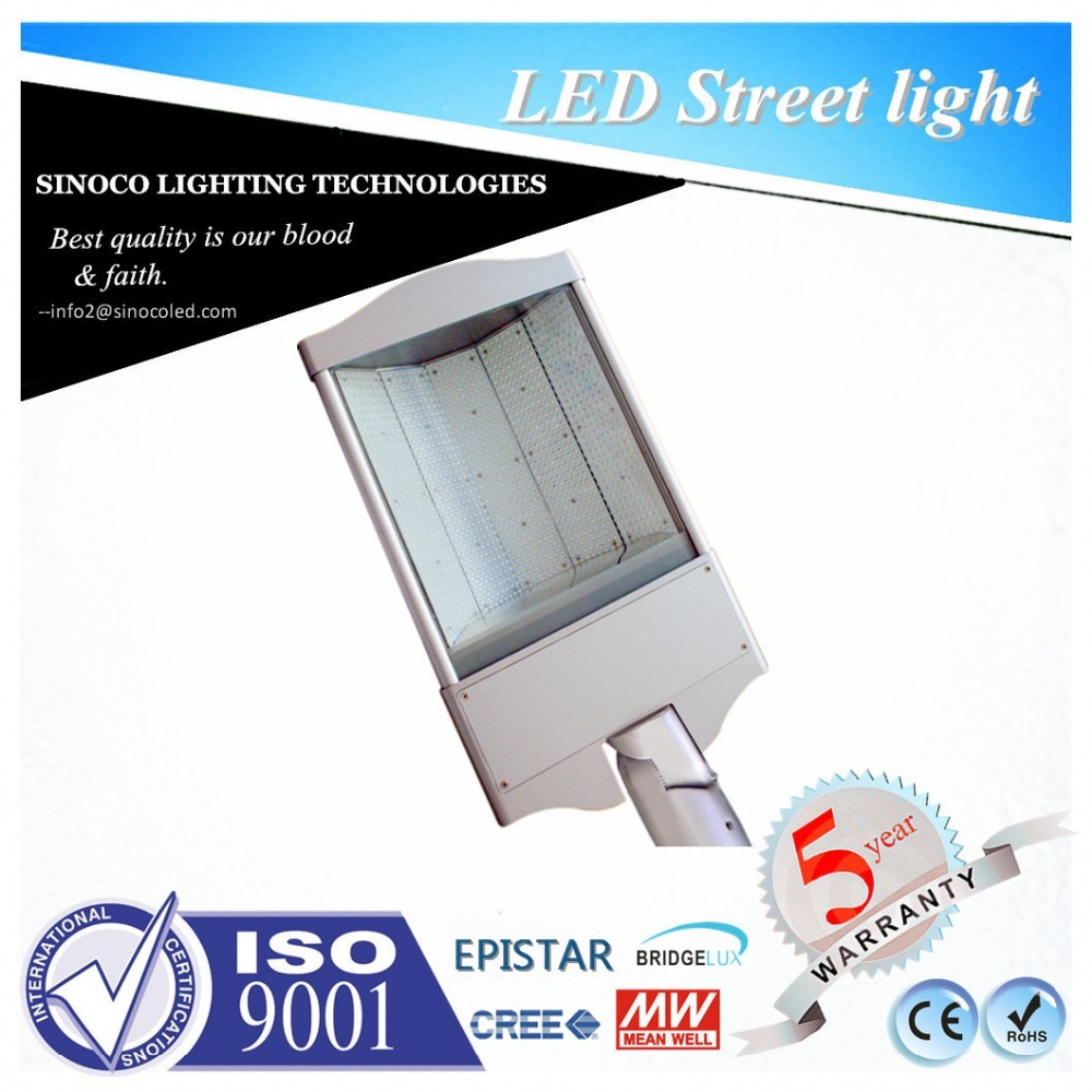 100 W 150 W DLC UL LED rue lumières rénovation COB a mené la lumière Extérieure IP65 capteur rue lampes 150 Watts fabrication