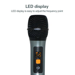 Cáscara elegante U6 MICRÓFONO INALÁMBRICO UHF micrófono portátil de mano con mini receptor - Product Image 4