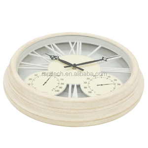 นาฬิกาแขวนผนังทรงกลมสีขาว ขนาด 15 นิ้ว ดีไซน์หรูหรา ใช้ได้ทั้งตกแต่งบ้านและสวน ทั้งภายในและภายนอกอาคาร - Product Image 3