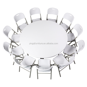 Bán Sỉ Bàn Gấp Tròn Bằng Nhựa Bàn Cho Thuê Tiệc Ngoài Trời - Product Image 2