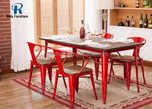 Dây Thép Sắt Ghế Thiết Kế Hiện Đại Kim Loại Ghế Ăn Nhà Hàng Cafe Ghế Và Bộ Bàn - Product Image 3