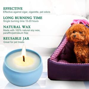 Lot de 4 bougies parfumées à la cire de soja naturelle 100% pour animaux de compagnie - Product Image 4