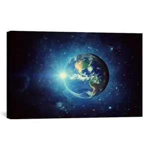 Abstrakte Leinwand Wand kunst Bilder Wohnzimmer Dekor HD Drucke Nacht Erde Gemälde Cosmic Planet Poster