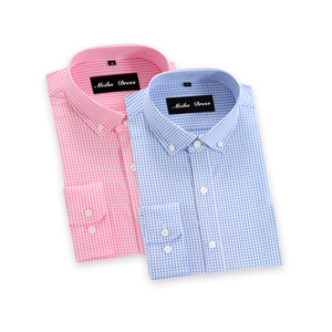 Obtenez Un Échantillon Gratuit 2019 Nouvelle Conception <span class=keywords><strong>Hommes</strong></span> Chemise Décontractée À Carreaux Chemise En Coton - Product Image 1