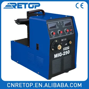 Máquina de soldadura <span class=keywords><strong>MIG</strong></span>-250I inversor Igbt, <span class=keywords><strong>Mig</strong></span> Mag, <span class=keywords><strong>MIG</strong></span> 350, <span class=keywords><strong>Mig</strong></span> 250, lista de precios 15-20l/min, 16-26,5 v, 40-250A, 50/60HZ, 8,4kva, 25kg, azul - Product Image 2
