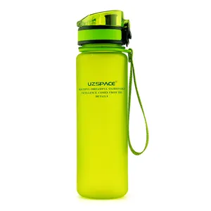 UZSPACE Großhandel OEM Tritan Sport Outdoor Kunststoff Trink plastik wieder verwendbare Wasser flasche