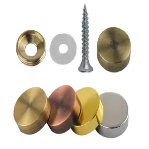 Copper Nails Antique Pure Copper Decorative Nail Mirror Fixing Screws Plastic Washers Flat Advertisement Nail Fittings Brass Screw Cover