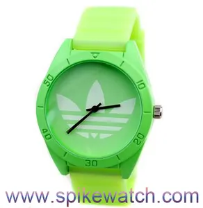 绿色图像石英oem硅胶手表