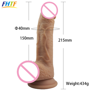 Doppelschichtiges Silikon Riesiger Penis Künstliches Sexspielzeug - Product Image 6