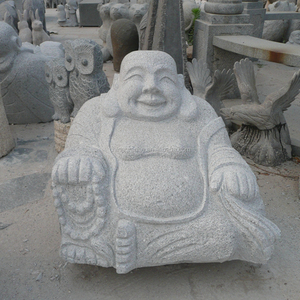 Piedra laughing <span class=keywords><strong>Buddha</strong></span> estatuas del jardín - Product Image 6