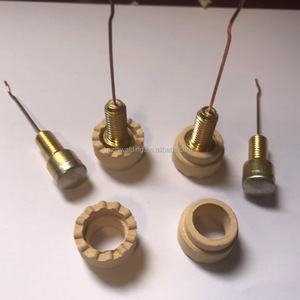 M8 threaded hàn pin-vật liệu đồng thau với gốm ferrule - Product Image 1