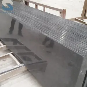 Đánh bóng giá rẻ Trung Quốc G654 Tối granite màu xám nhiều lớp nhà bếp countertop với phẳng cạnh hoàn thiện