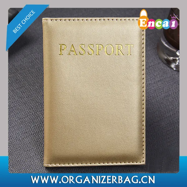Encai सस्ते यात्रा पासपोर्ट कवर थोक चमकदार पासपोर्ट धारक