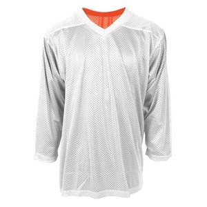 100% Polyester Réversible Populaire Blanc Pratique Maillot De Hockey Sur Glace - Product Image 3