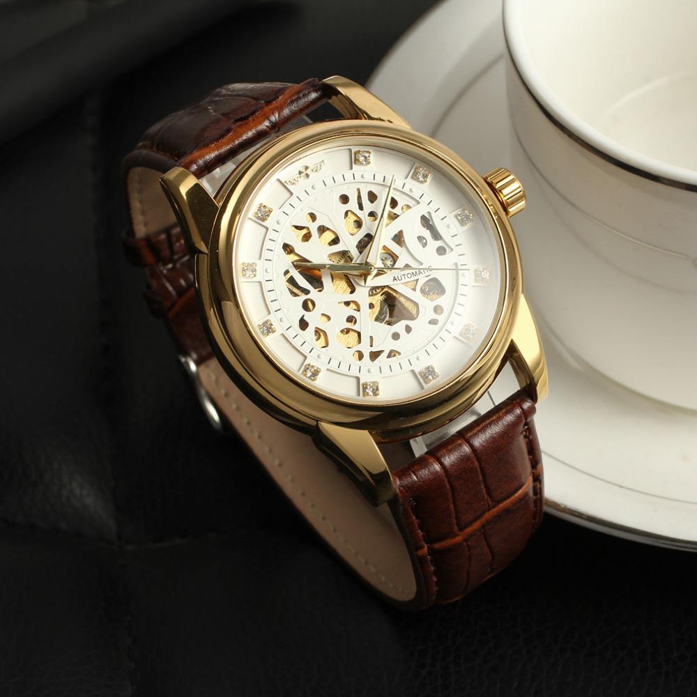 Hand Clock for Man Skeleton Watch, Luxury Automatic