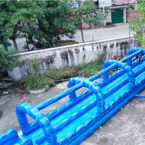 Người Lớn Công Viên Giải Trí Sử Dụng Khổng Lồ Người Lớn Siêu Inflatable Đôi Ngõ Trượt Nước Với Hồ Bơi - Product Image 5