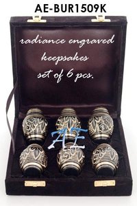 Brass Baby <b>Keepsake</b> Urns Radiance Engraved Set 6 Pcs Durable Eco-Friendly Customizable Funeral Urns Ashes Cremation <b>Memorial</b> - Product Image 6