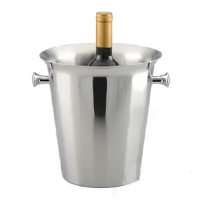 Factory direct selling high-quality mirror light small ice bucket is suitable for beer and champagne. It's a good bar tool