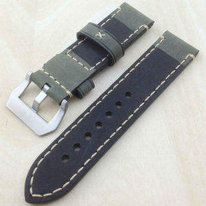 Piñera cadena de reloj pequeño caballo loco artesanal del cuero de <span class=keywords><strong>vaca</strong></span> hombres 20 22 24 26mm cadena de reloj - Product Image 4