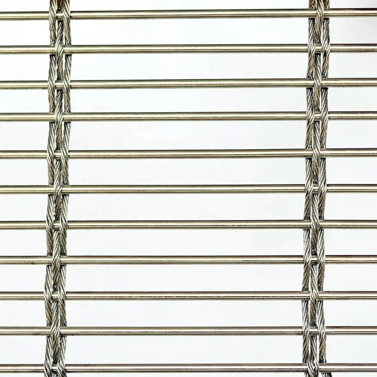 Exterior Architectural Metal Mesh Facade SS316 Stainless Steel Wire Mesh
