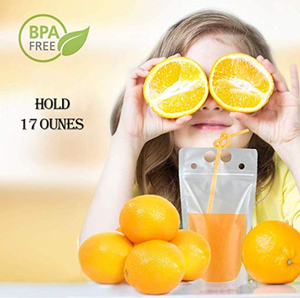 Sacchetti <span class=keywords><strong>per</strong></span> Bevande Fredde al Tè al Latte, Buste Monouso con Chiusura a Zip <span class=keywords><strong>per</strong></span> Succhi da Asporto - Product Image 4