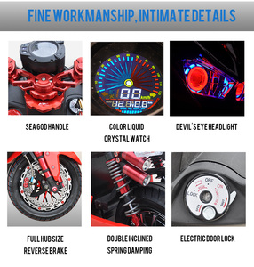 Fábrica de producción fuerza motocicleta eléctrica scooter Eléctrico de alta potencia eléctrica de la motocicleta - Product Image 6