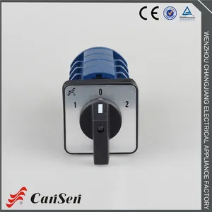 4 Pole Changeover Switch Cansen Switch LW26-63 1-0-2 4 Pole Rotary Cam Changeover Switch Control Motor Welding Machine Rotary Cam Switch