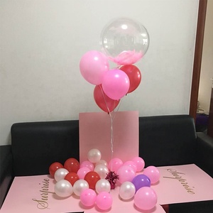 Venta al por mayor de alta calidad personalizada <span class=keywords><strong>cumpleaños</strong></span> romántico o caja de <span class=keywords><strong>regalo</strong></span> <span class=keywords><strong>sorpresa</strong></span>/globo en China carpetas de papel de laminación mate - Product Image 1