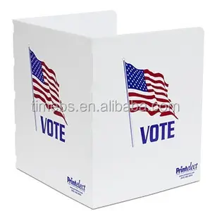 Big Corrugated Plastic Vote Ballot Box, White Blue Red Ballot Boxes