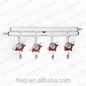 Vacuüm Spruitstuk Dubbel Glas <span class=keywords><strong>Stopcock</strong></span> - Product Image 1