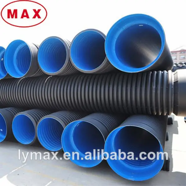 The Interior Dimension 100mm Underground Electricity Wires Protect Flexible HDPE Corrugated Pipe