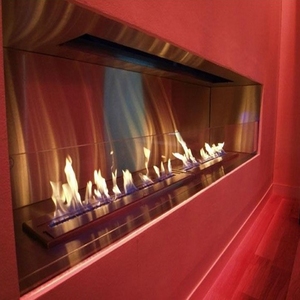 2400 mm Fernbedienung 304 Edelstahl Intelligenter <span class=keywords><strong>Bio</strong></span>-Ethanol-Kamin - Product Image 6
