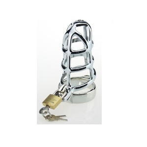 Mannelijke Kuisheid Kooi Rvs Kuisheidskooi Voor Man Metalen <span class=keywords><strong>Penis</strong></span> Lock - Product Image 2