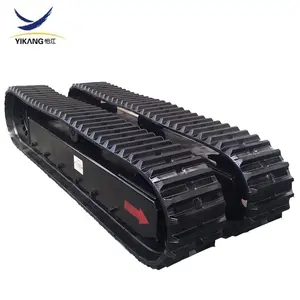 Thiết Kế Mới Cao Su Theo Dõi Chassis 0.5 Đến 20 Tấn Hệ Thống Gầm Xe Cho Động Cơ Thủy Lực Crawler Khoan Giàn Khoan Máy Xúc Cần Cẩu