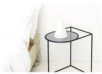 Meubles en métal fournisseur style Européen en acier de concepteur de tables basses miroir table de chevet draht tisch
