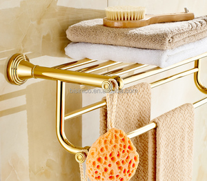 <span class=keywords><strong>Toallero</strong></span> de Baño Color Bronce Dorado, <span class=keywords><strong>Toallero</strong></span> Triple de Barra para Baño - Product Image 5