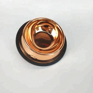 26cm Ankti-Skid Bacia Do Cão do Aço Inoxidável com Ouro Rosa Cobre Terminou - Product Image 3