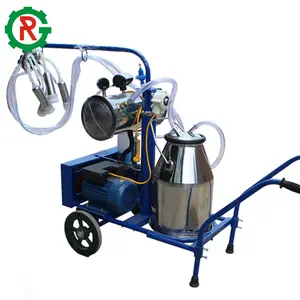 Portable cow milking machine