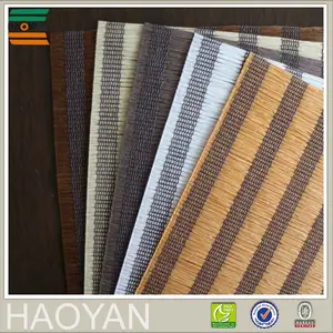 Haoyan venta caliente fabricante persiana rodillo tejido y material de yute natural