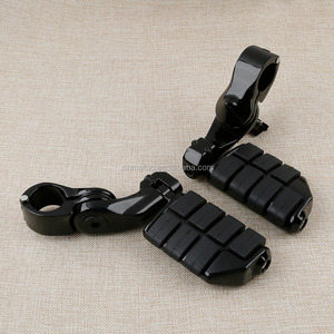 Pijakan Kaki Motor Highway 1-1/4" Pendek Model Angled Mount Clamp untuk Harley Honda, Pelindung Mesin Footrest XF210311-B - Product Image 3