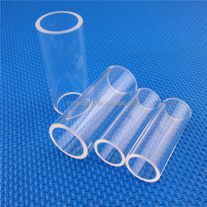 HM Large Diameter Fused Quartz Tempered Glass Tube Quartz Cylinder