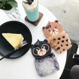 De moda lindo gafas oso peludo funda para teléfono móvil para <span class=keywords><strong>iphone</strong></span> <span class=keywords><strong>X</strong></span> - Product Image 6