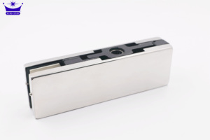 인기 판매 슬라이딩 유리 도어 패치 피팅 헤비 듀티 알루미늄 바디 상부 주조 소형 클램프 탑 프레임리스 유압 - Product Image 5