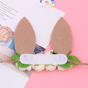 Burst vende hecho a mano Flor del pelo corona bunny oído diadema niños - Product Image 4