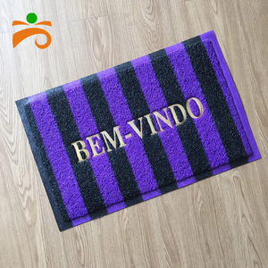 Felpudo de puerta de entrada de bobina de bucle de vinilo de PVC antideslizante moderno, felpudo acolchado con patrón novedoso, Felpudo de bobina de PVC de bienvenida - Product Image 5