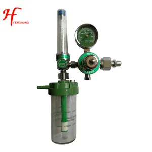 Bán buôn giá full brass oxy y tế lưu lượng kế y tế van gas