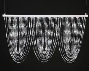 Wedding Decoration Factory Price Wedding Decoration Elegant Bead Door Curtain Crystal Ceiling Drape