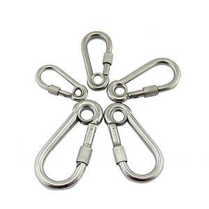 Mosquetón de <span class=keywords><strong>Acero</strong></span> <span class=keywords><strong>Inoxidable</strong></span> 304 con Resorte y Ojal de Rosca de 8 mm - Product Image 3