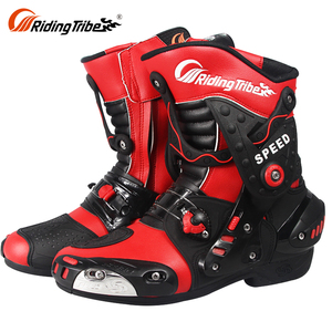 Impermeable moto seguridad motocross Street bike moto zapatos de cuero botas - Product Image 1