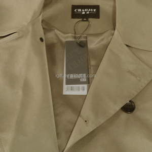 <span class=keywords><strong>Trench</strong></span> Coat Lungo <span class=keywords><strong>Marrone</strong></span> Sottile da <span class=keywords><strong>Uomo</strong></span> Personalizzabile con Logo in Materiali RPET, Produzione OEM FAMA con Piccolo MOQ - Product Image 4